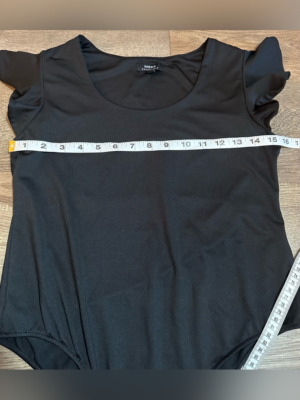 MEXX Black Flutter Sleeve Bodysuit | Size Medium - Picture 6 of 11